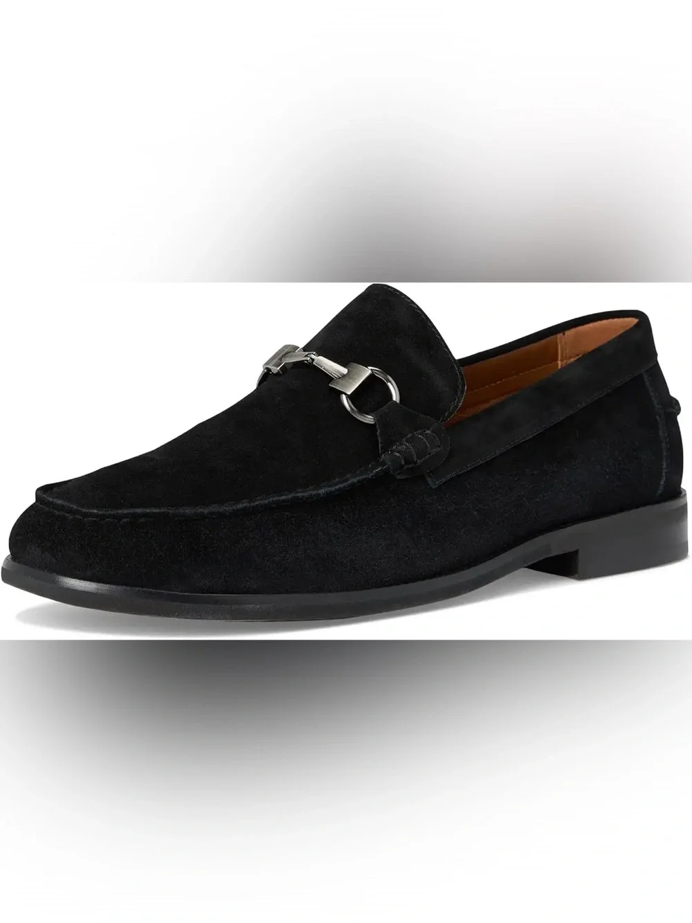 Steve Madden 🔥Alfio Men's Black Suede Bit Loafers - Classic Slip-On Dress Shoe